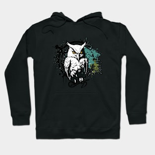 Graffiti Paint Owl Bird Creative Hoodie